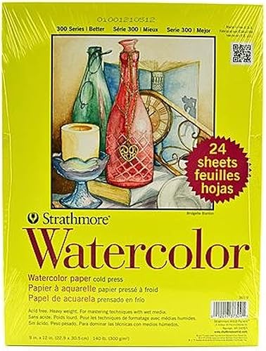 Miniatura 2 de Strathmore 300Series Acuarela 9x12 Prensa Fría clase de 24hojas por paquete