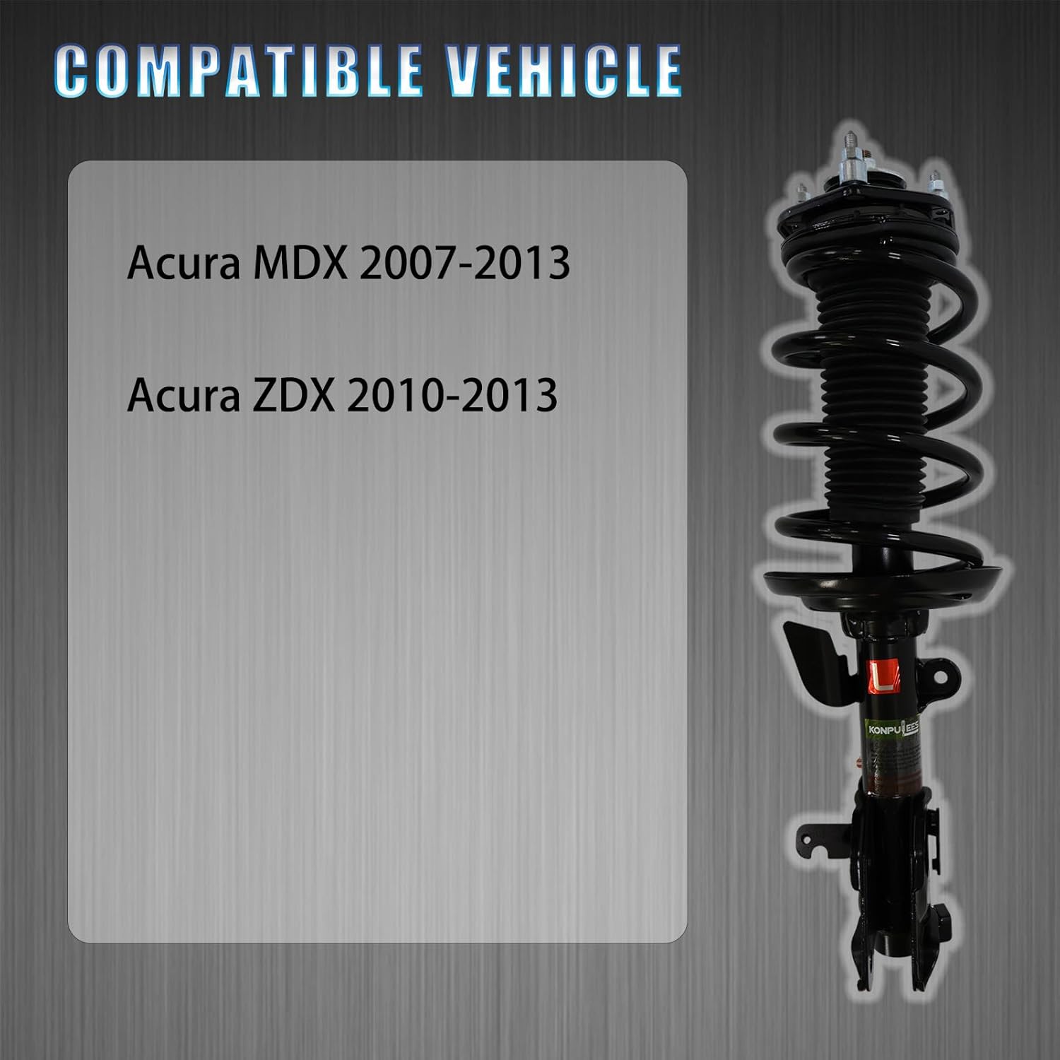 51606STXA58 2Pcs Front Shock Absorbers Strut Assembly .Compatible with Acura Mdx Zdx 2010-2013.Replacement OE for 51606-STX-A59 51605-STX-A59