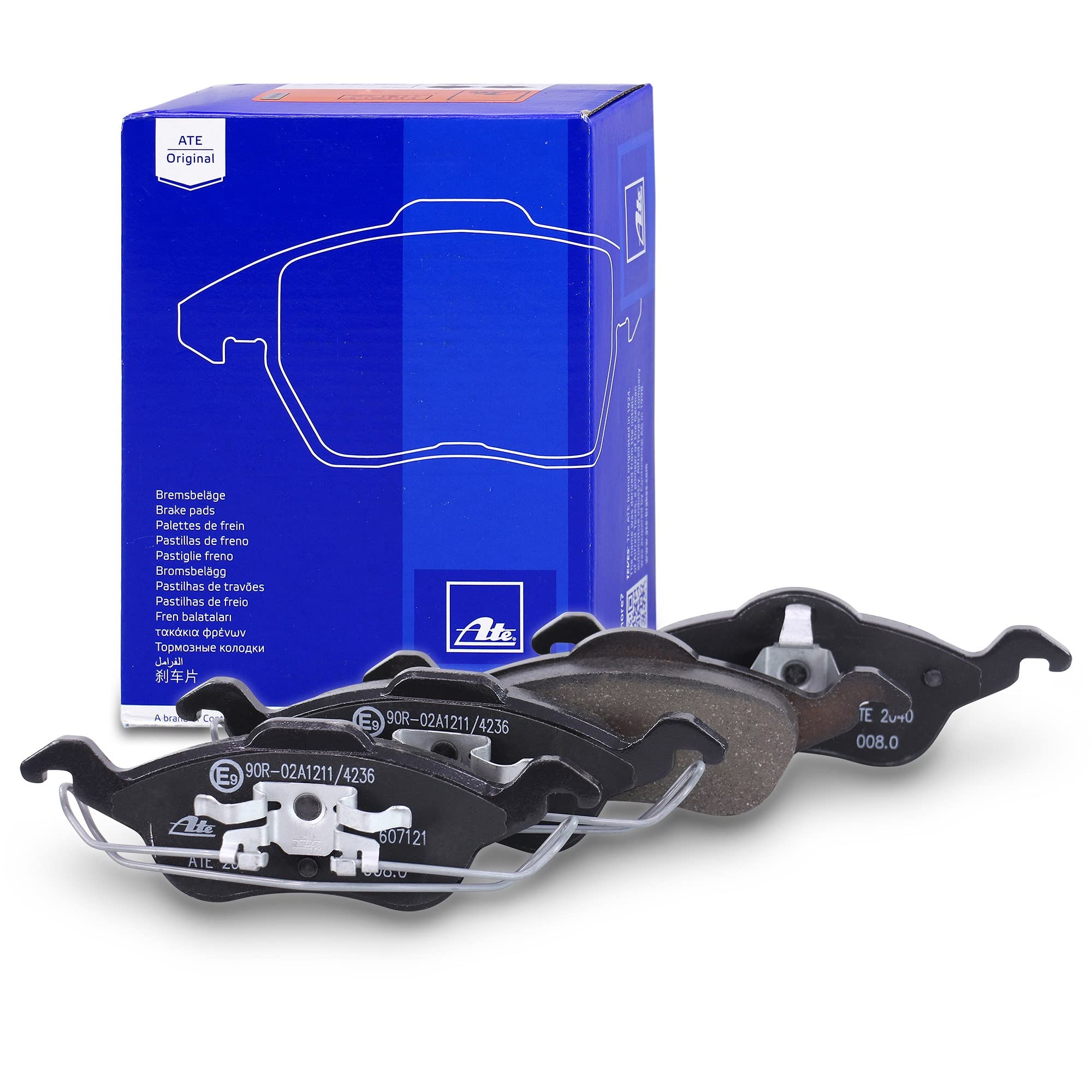 ATE Set di freni incl. dischi freno anteriori ¯ 258 mm + posteriori ¯ 253 mm e pastiglie freno anteriori + posteriori Compatibile con FORD FOCUS Mk1