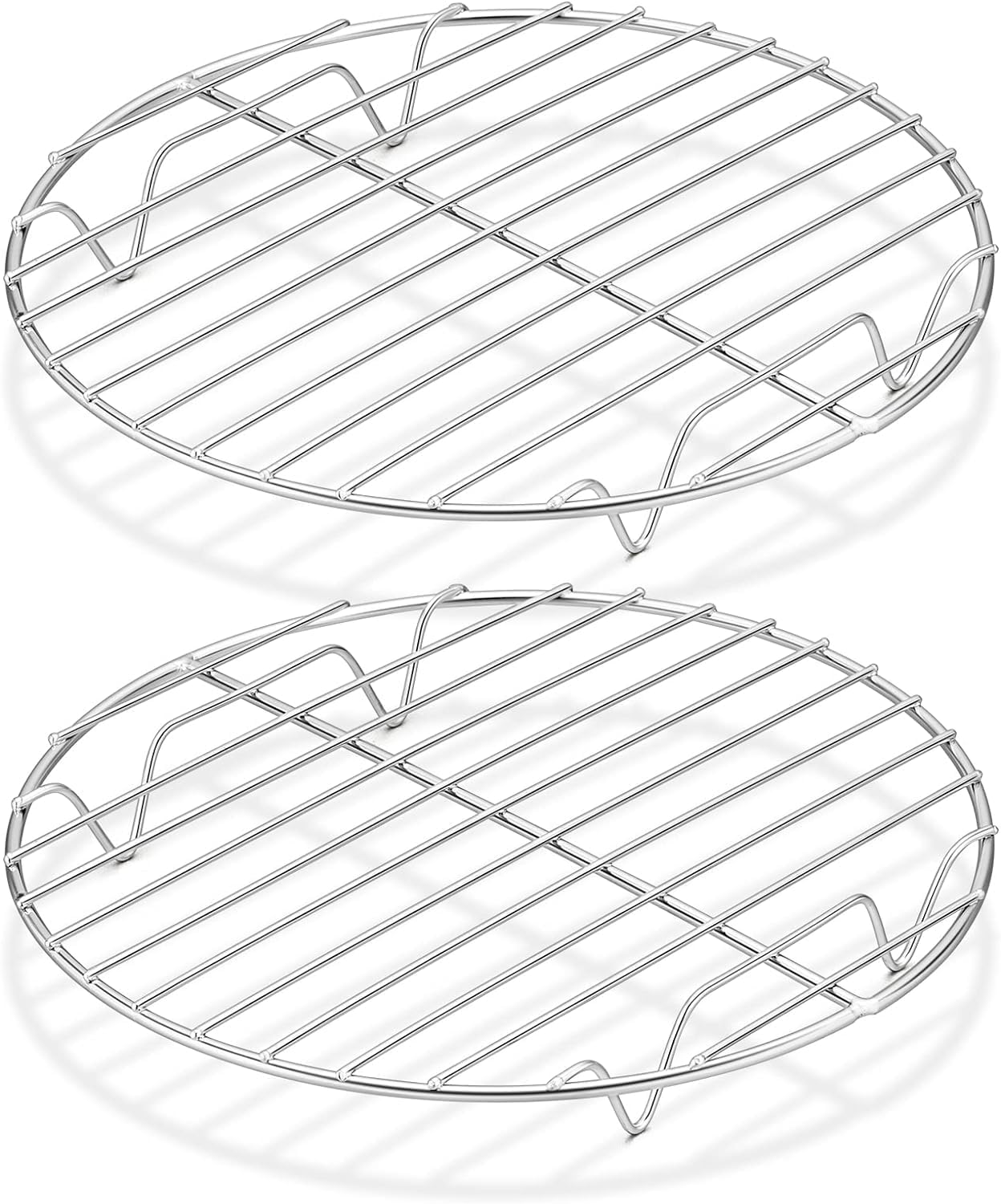 Grille de refroidissement ronde acier inoxydable 23 cm 2 pièces