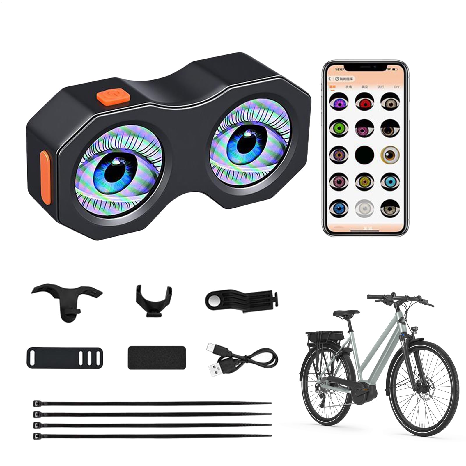 Luce Posteriore per Bicicletta Fanale Sicurezza LED Impermeabile Brillante | ricaricabili per bici per guida notturna Luce Notturna LED Impermeabile Luminosa Ciclismo Notturno, Pendolarismo,
