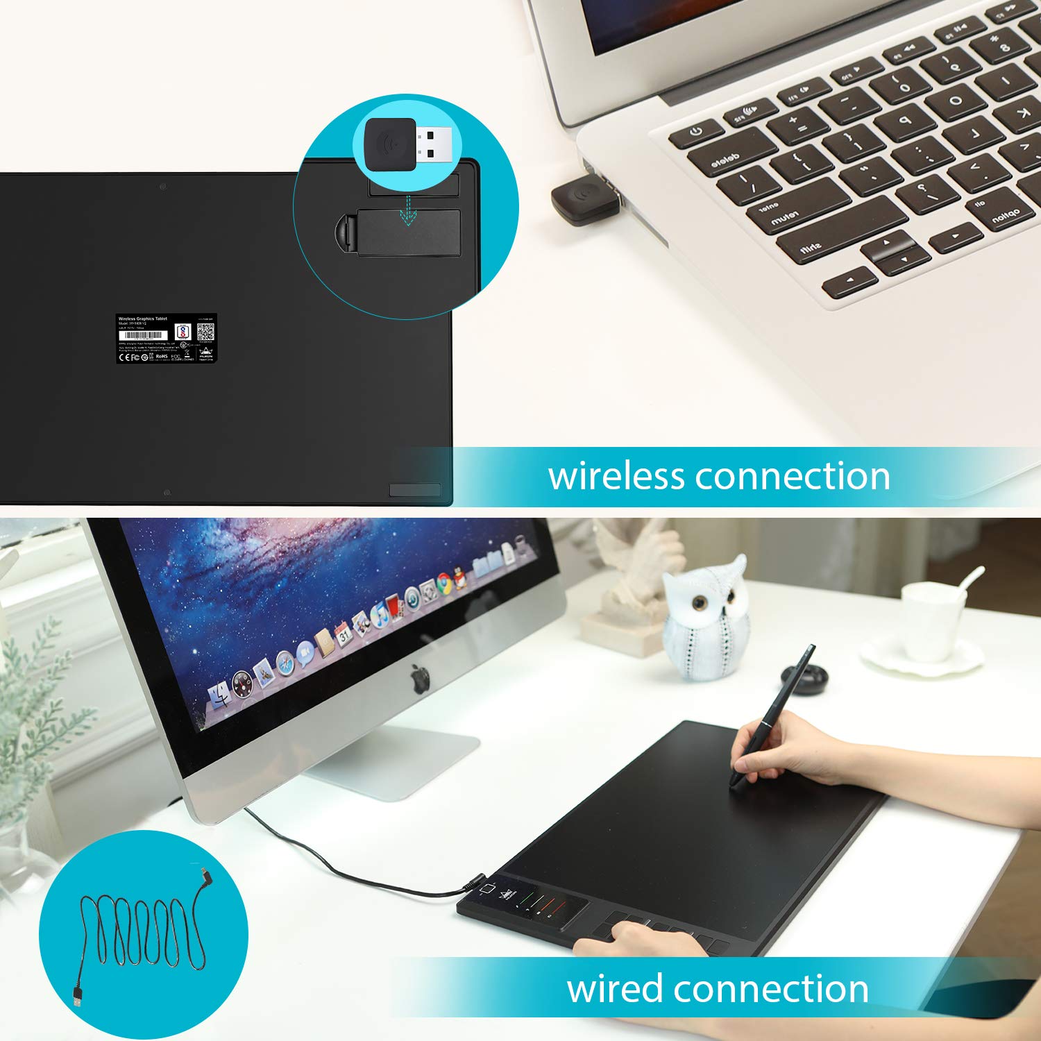 【値下げOK】HUION Creative ペンタブレットWH1409 v2 WH1409 V2 Computer Pen Tablet & Art Tablet | Huion