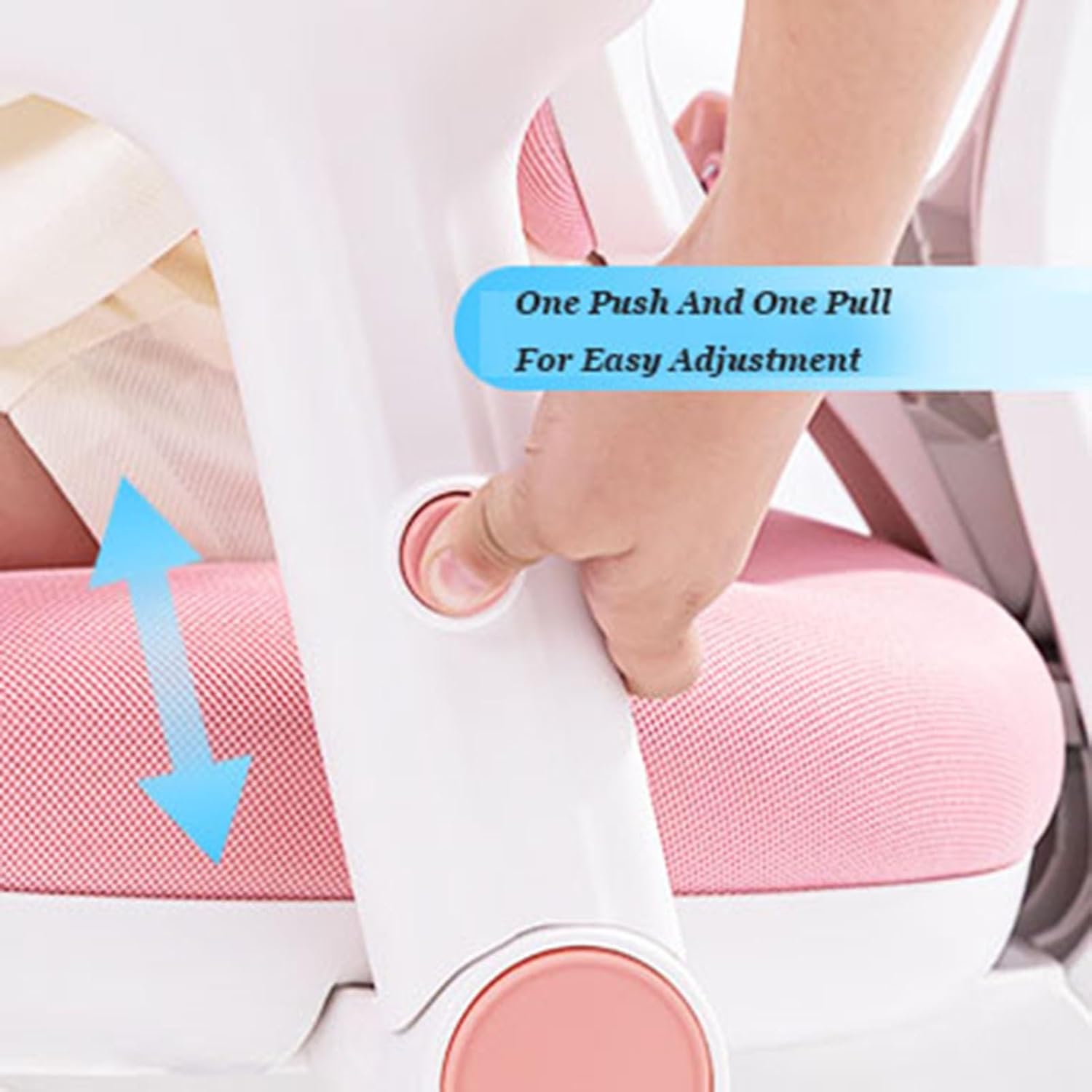 Kids Desk Chair, Height Adjustable Children Swivel Computer Chair with Y-Shaped Lumbar Support Auto Sit-Locking Wheels, Suitable for Anyone (Blue Style 1)