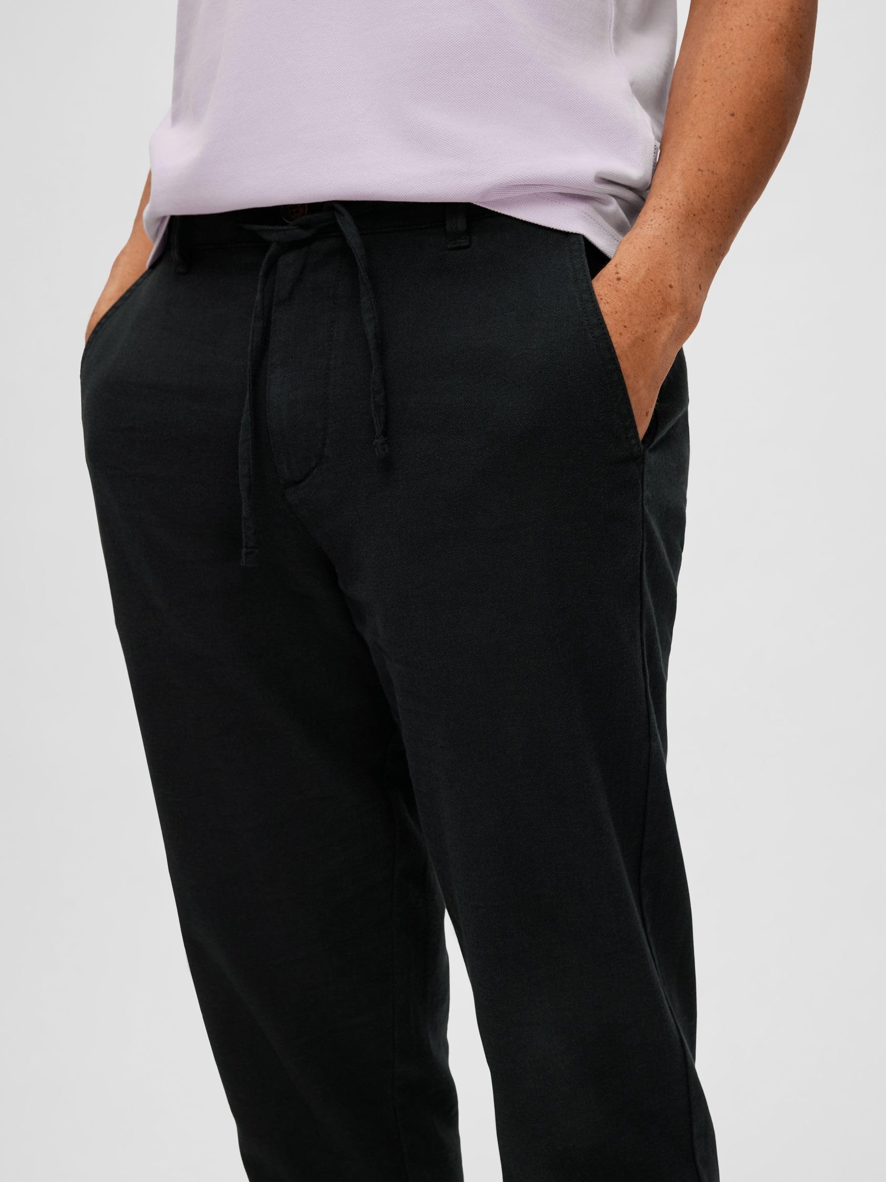 Selected Homme Selected Chinohose SLH172-SLIMTAPE BRODY LINEN PANT NOOS Baumwollmischung – Bild 3