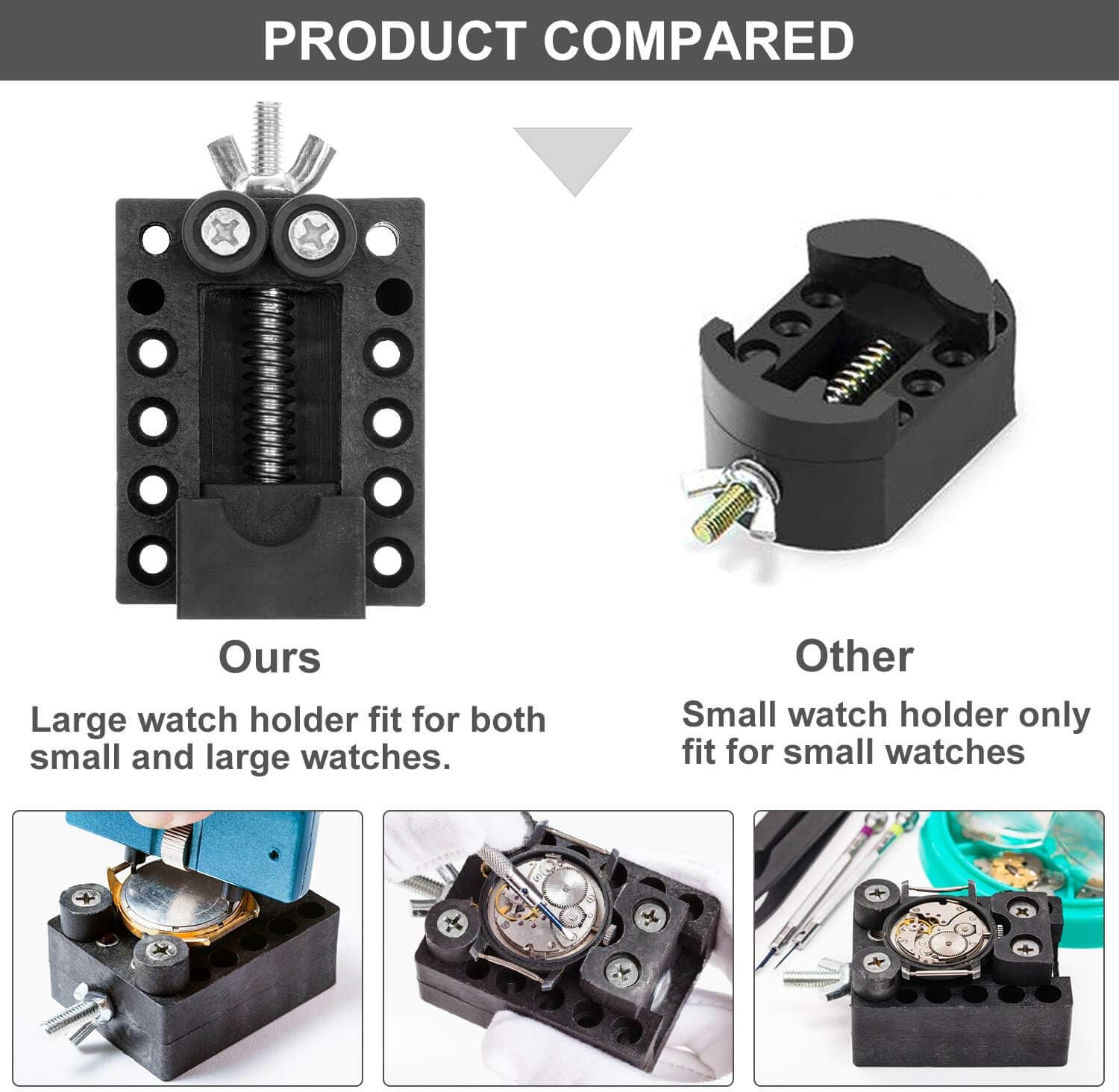 Watch Repair Kit, Anezus 187Pcs Watch Tool Kit with Watch Link Pin Remover Tools and Watch Back Case Removal Tools for Watch Strap Remover, Watch Battery Replacement, Watch Band Sizing, Watch Repair : Clothing, Shoes & Jewelry