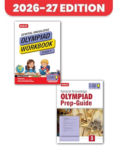 MTG General Knowledge (IGKO) Olympiad Workbook & Prep Guide Class 3 | Detailed Theory, Exercise with Self Test For Practice | SOF Olympiad Books For Exam 2026-27 (Set of 2 Books)