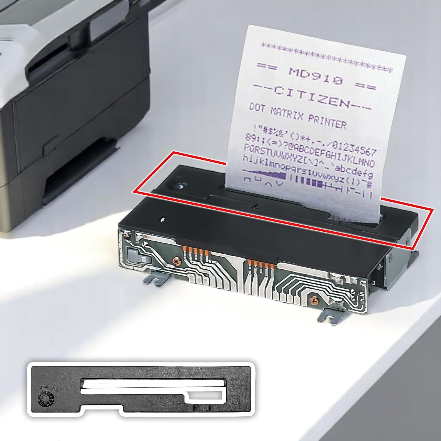 10Pcs Ribbons Replacement for Citizen IR910/IDP-3110-24X/DP-3111/MD910/CBM 910/911 Citizen IDP3110/3111 ELKU TEC Electronic FD910 Dot Matrix Printer (Color: Purple)