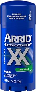 ARRID XX Anti-Perspirant Deodorant Solid Unscented 2.6 oz (Pack of 6)