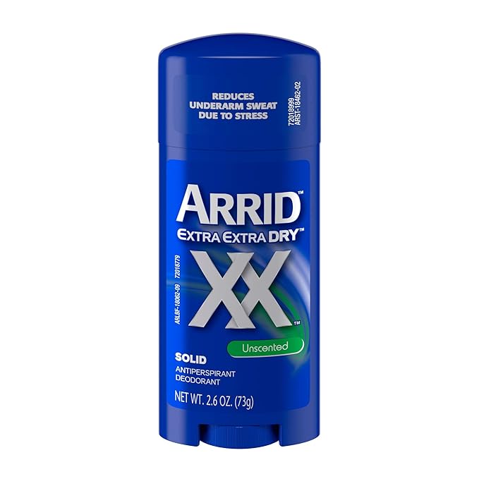 Arrid XX Antiperspirant/Deodorant Solid, Unscented, 2.7