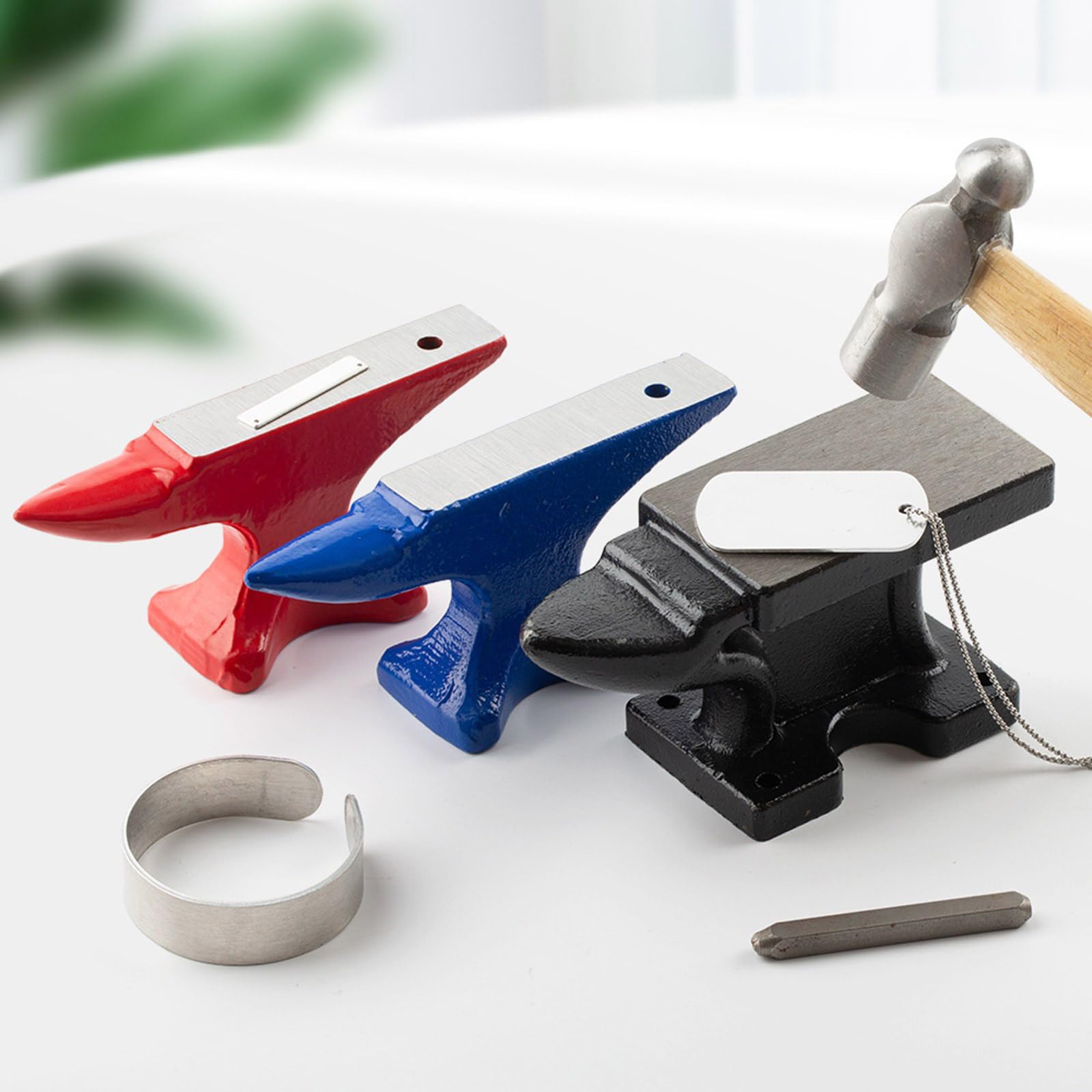 Unico corno Incudine In Acciaio Castato Per La Formatura Metallica Ad Alta Durezza Corno Rotondo Incudine Fabbro Forniture Gioielli Accessori