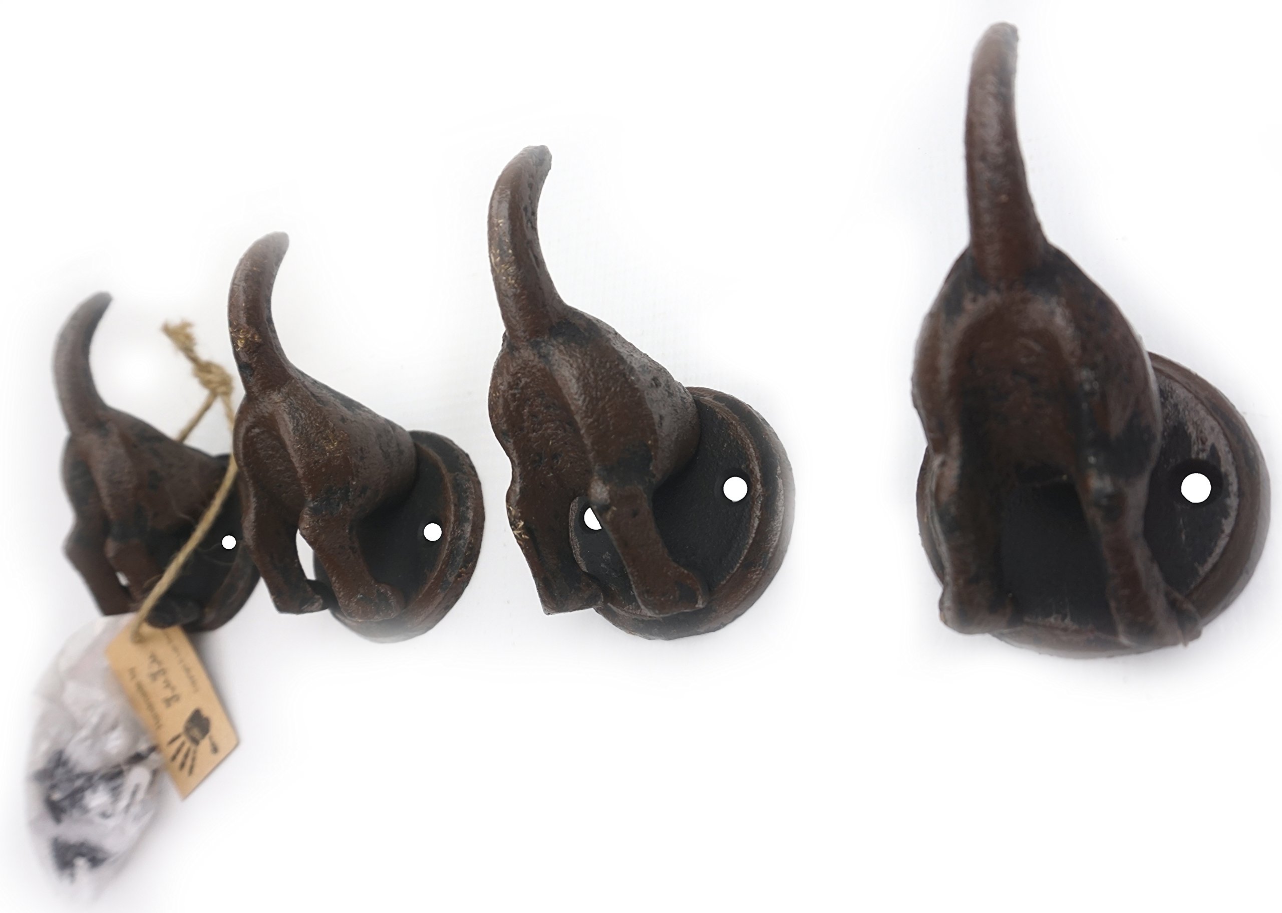 Lulu Decor 100 Cast Iron Dog Tail Heavy Duty Hooks Desertcart INDIA