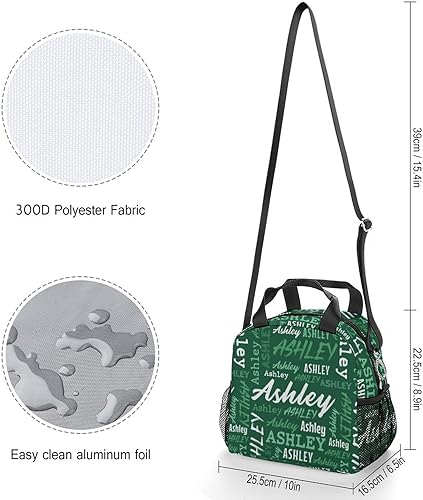 Miniatura 10 de Bolsa de almuerzo personalizada con nombre, poliéster, color 10, unisex