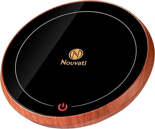 Nouvati Calentador de tazascalentador de velascalentador de café para escritorio apagado automático excelente calefacción, 2 modos de calefacción,