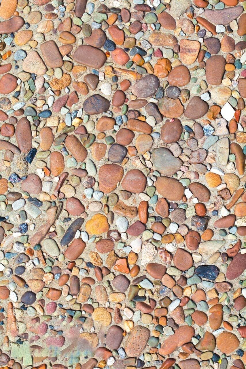 Seaside Bright Colorful Pebbles Modern Outdoor Area Rug for Patio Deck Backyard Waterproof Non Slip Thin Machine Washable Floorcover Rugs Pool Porch Balcony Garden Camping Art Decor Carpets 5x7
