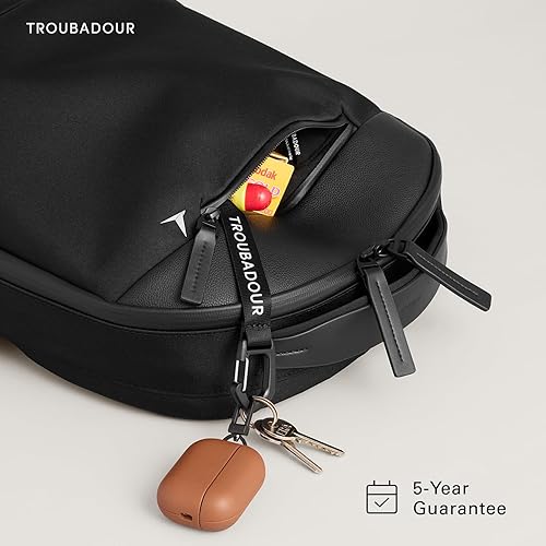 Miniatura 3 de Troubadour Apex 4.0 - Mochila prémium para laptop de 22 l, ergonómica y resistente al agua, diseñada para el trabajo y los viajes, color negro