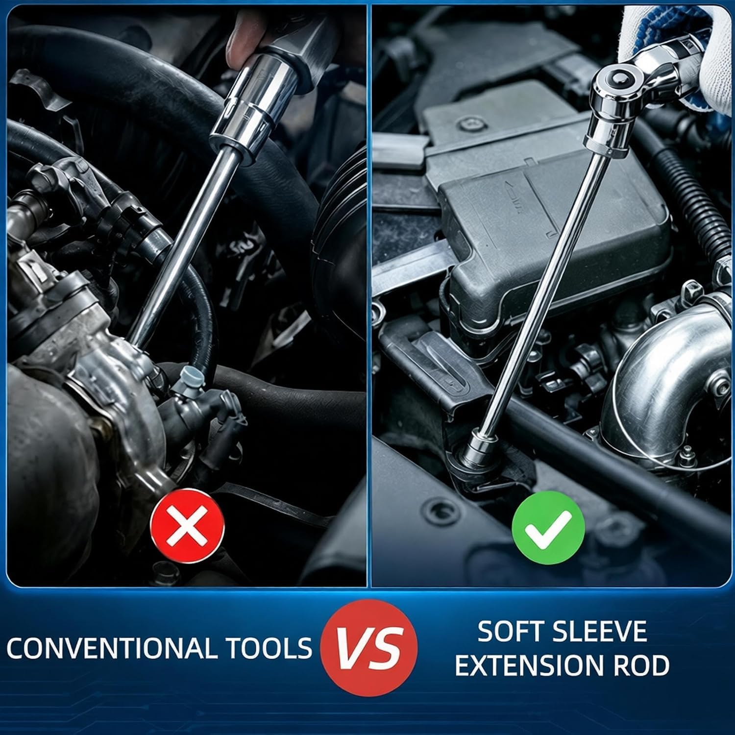 Flexible Shaft Torque Socket Extension Bar -2