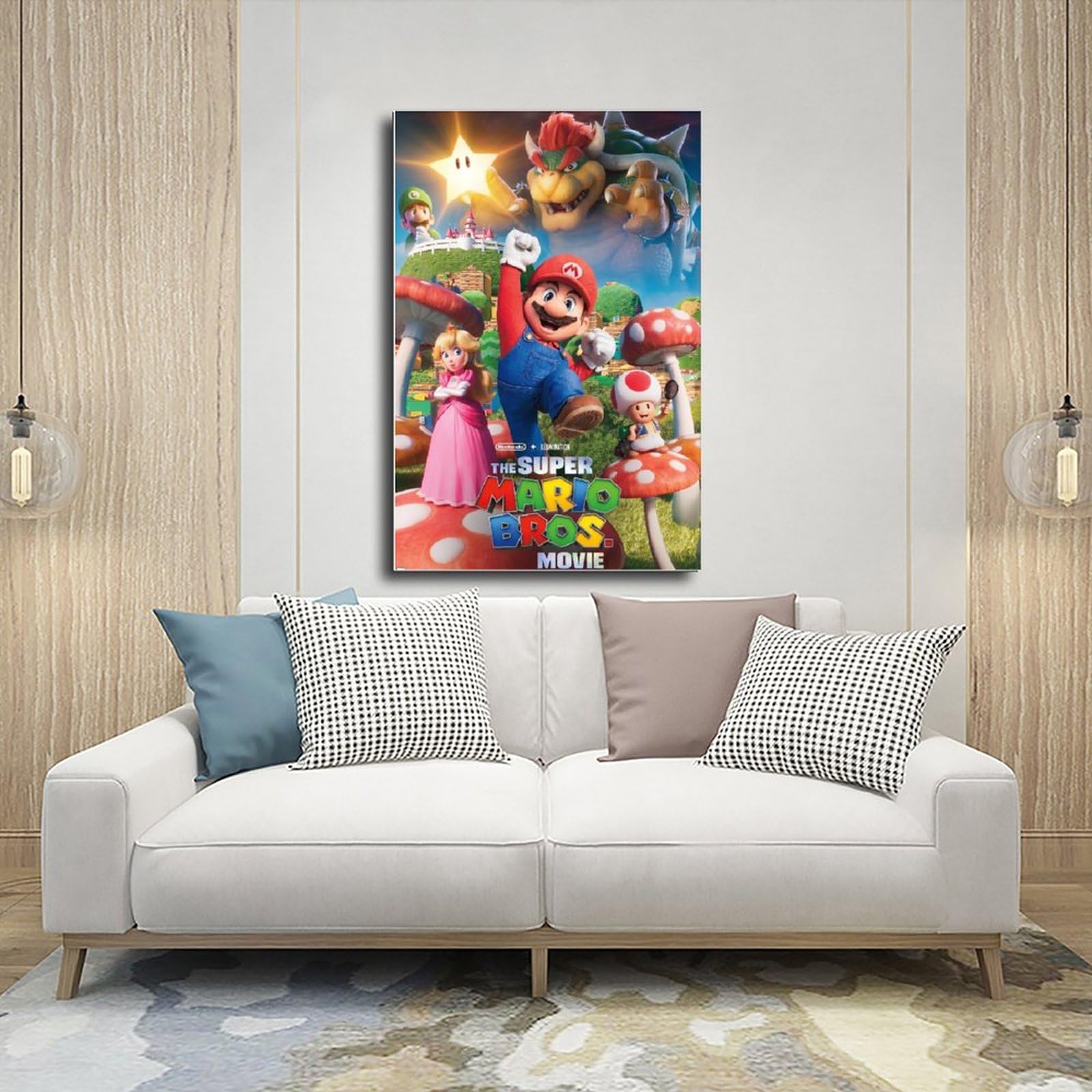 Grupo Erik Poster Super Mario Bros 3 con appendi poster a stecche magnetiche fai da te, 61x91,5 cm