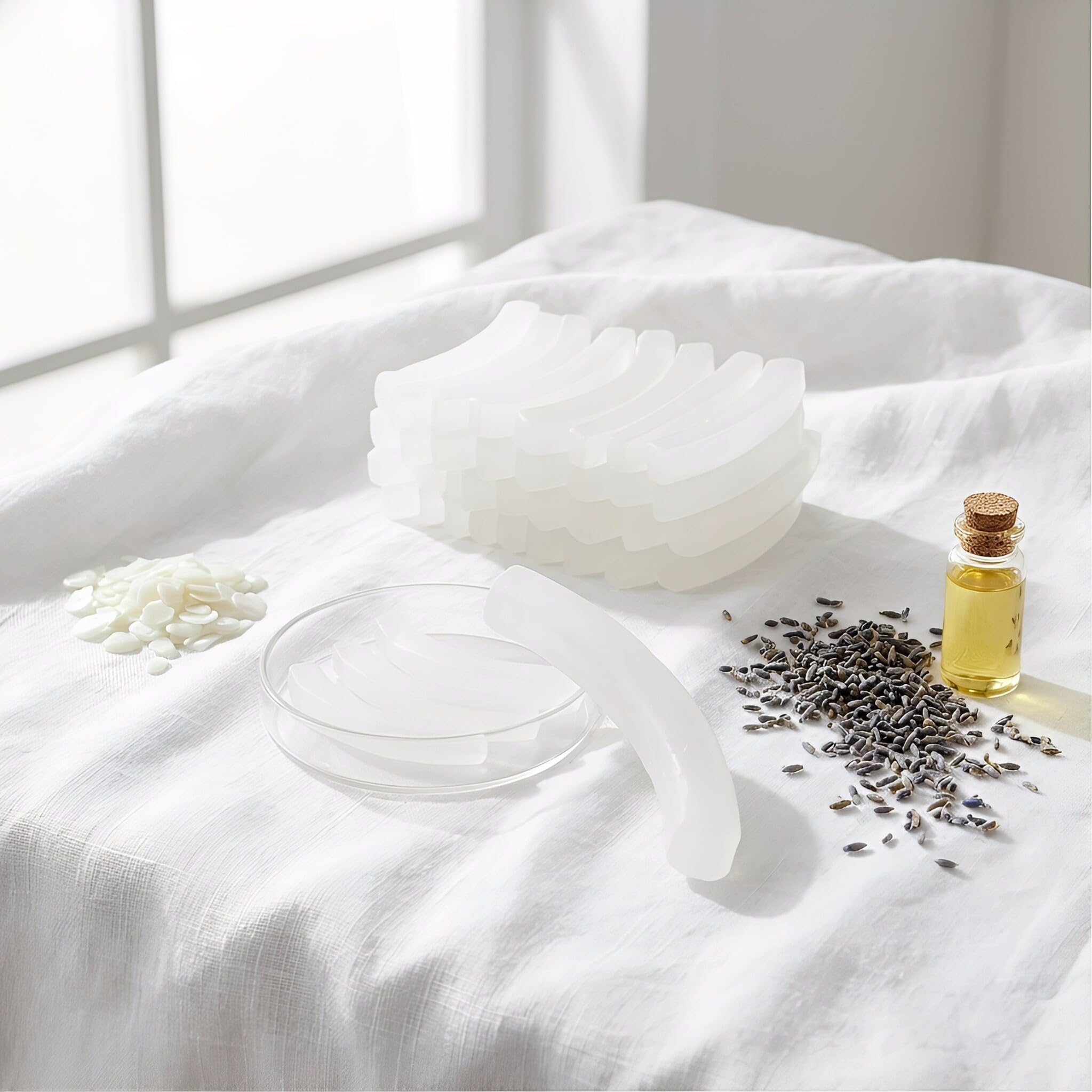 Lurrose Base per Sapone Trasparente 250g per Creazione di Saponi Fai da Te Fragranze e Pigmenti, per Sapone da Mano Naturale