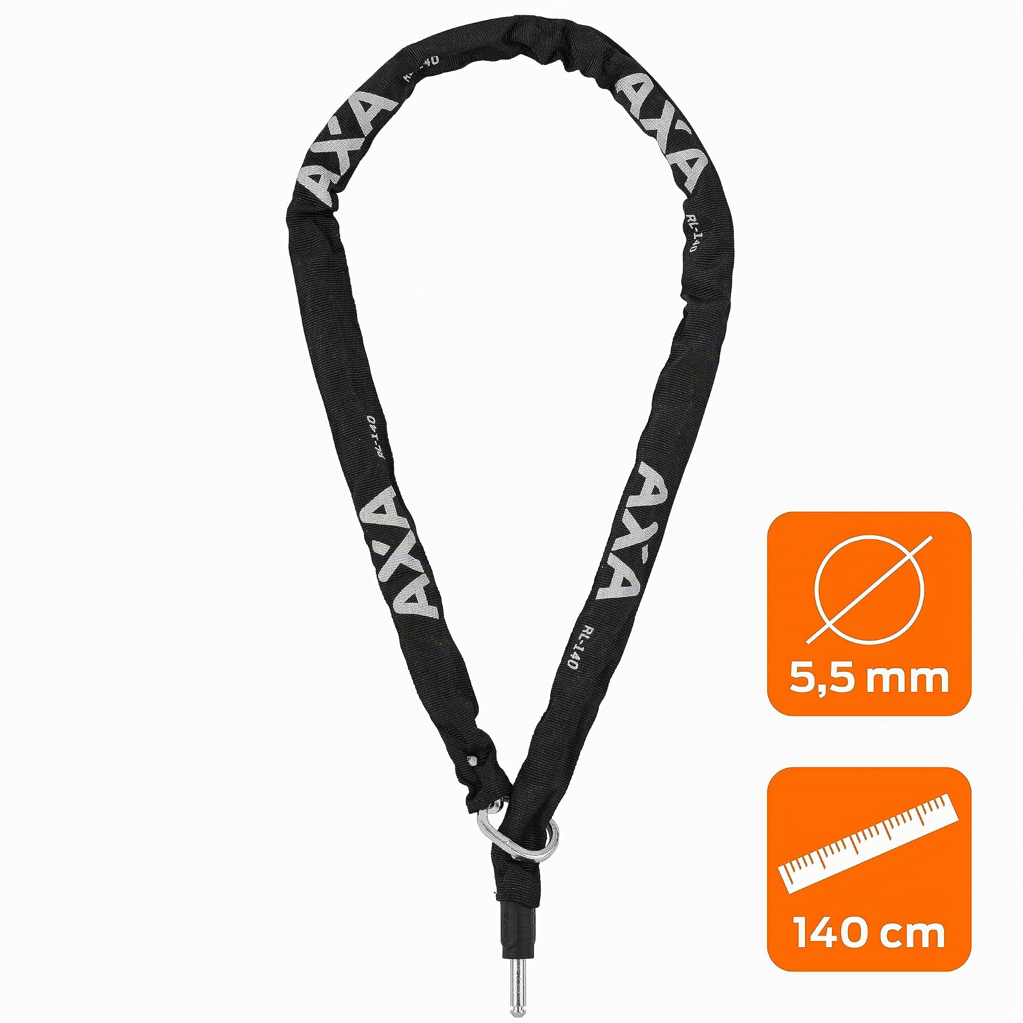 Axa Chaîne antivol RLC 140 Rangement 1400 x 5,5 x 5,5 mm
