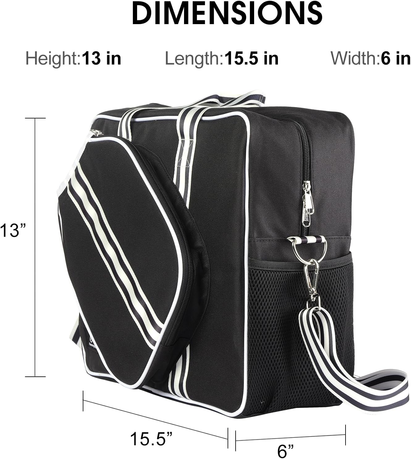 Pickleball Bags for Women&Man | Pickleball Bags with Insulated Drink Cooler Bag Fence Hooks | Pickleball Gift