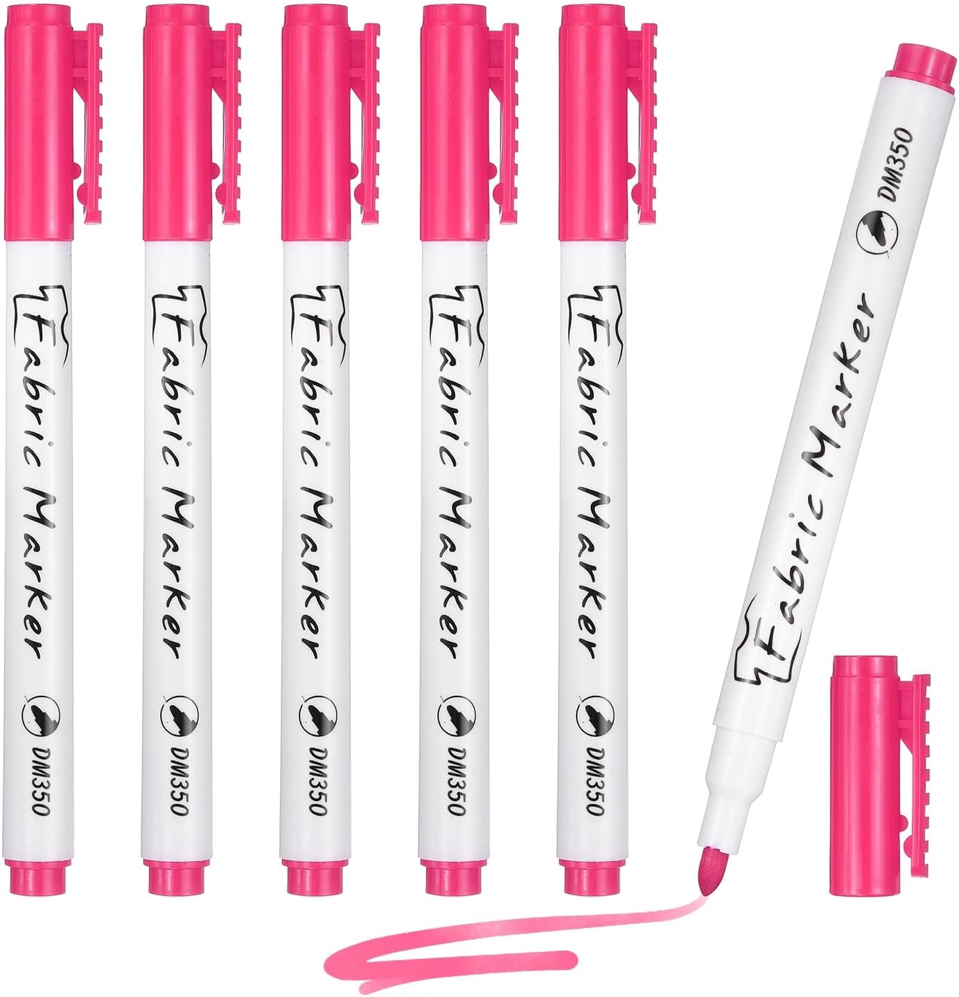 PATIKIL Fabric Marker Pen, 6Pcs Permanent Markers on Plastic Wood Stone Metal and Glass Washable DIY Crafts Art Supplies for Clothes Drawing Cover Writing Marking, Yellow