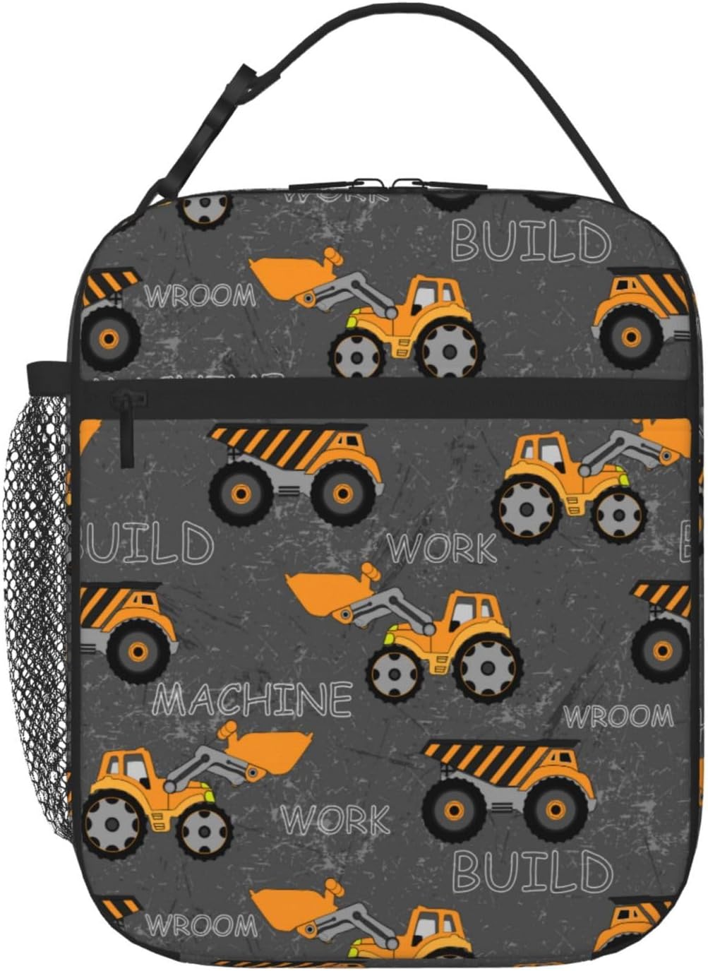 Truck Insulated Lunch Bag Kids Reusable