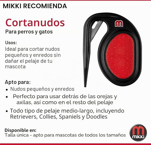 Foto 2 de 5 de Mikki Separador de enredos para Perros, Cachorros y Gatos Dispositivo para desenmarañar y desenredar