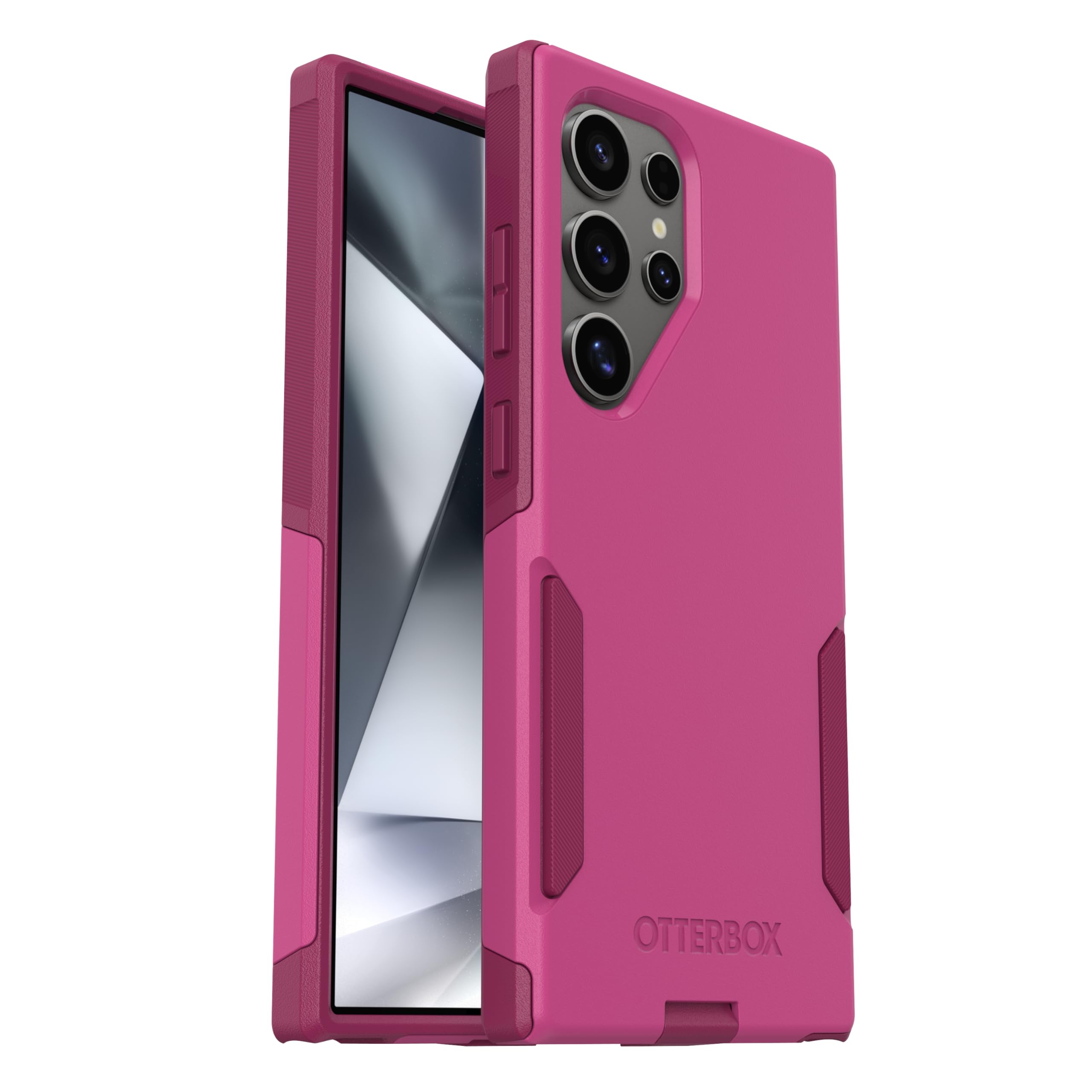 OtterBox Commuter Series Coque Fine et résistante pour Samsung Galaxy S24 Ultra Rose Fuchsia
