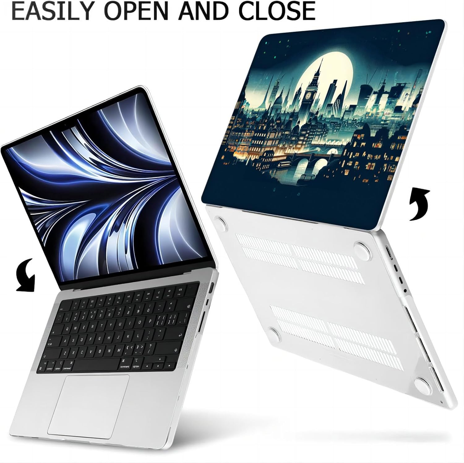 Compatible with MacBook Neo 13-inch, Hard Shell Case with Keyboard Cover and Screen Protector (A3404 A18 Pro chip, 2026 Release) - London MC22280