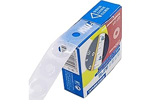 250-Pack of 1/4 Inch 3 Ring Hole Reinforcements