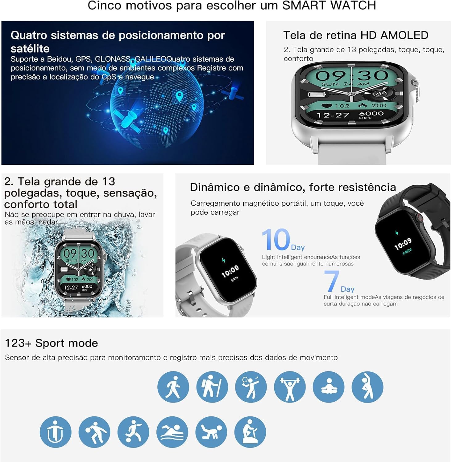 Relógio Inteligente Testado por 7 Dias: Chamada Bluetooth e Esportes