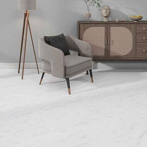 Miniatura 7 de Azulejos de vinilo de PVC para despegar y pegar, 12 x 12 pulgadas, 10 unidades, 10 pies cuadrados, suelo de azulejos de vinilo autoadhesivo, fácil