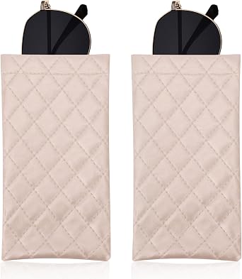 Leather Eyeglass Cases Soft Sunglass Pouch Squeeze Top Portable Glass Cases Bags