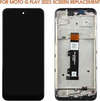 Screen for Motorola Moto G Play 2023 Screen Replacement for Moto XT2271 LCD Screen XT2271-5,XT2271DL Touch Display Digitizer Assembly Repair Parts(Black with Frame)