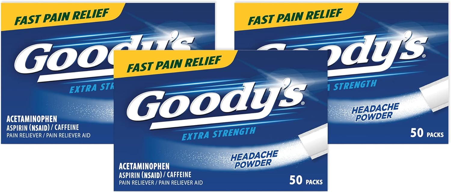 Goody's Extra Strength Headache Powders 50 Powders 3PC