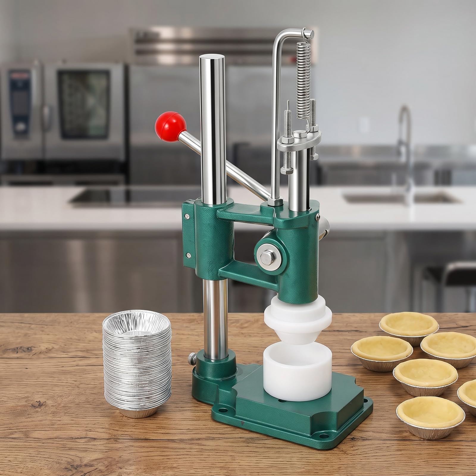 Pressa manuale per crostate all'uovo, per uso domestico, stampo per crostate di crema pasticcera, strumento per la creazione di stampi per crostate di crema pasticcera, per uso domestico, ristorante