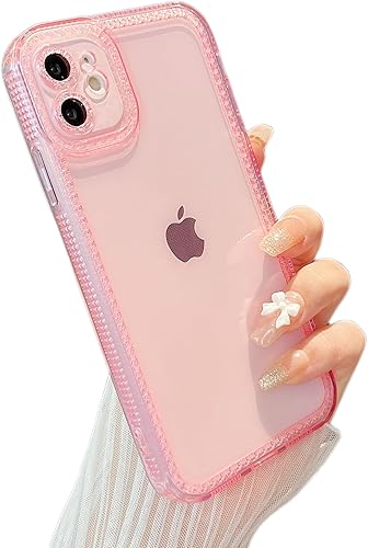 Miniatura 18 de ZTOFERA Diseñada para iPhone 13 de 6.1 pulgadas, bonita funda transparente para mujeres y niñas, funda protectora de silicona TPU suave flexible con