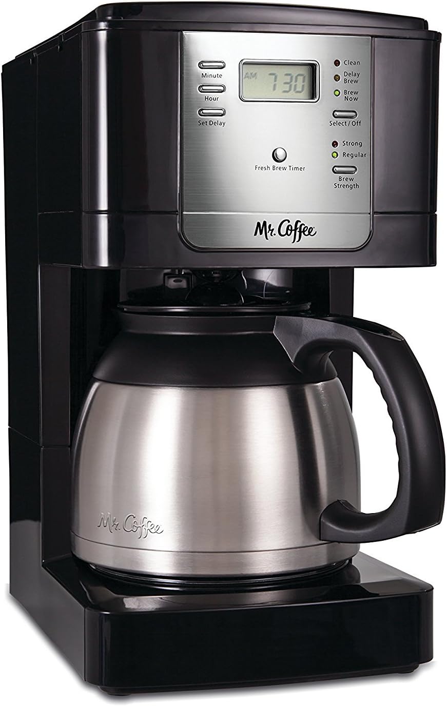 Amazon.com: Cafetera térmica Mr. Coffee, Plateado : Hogar y Cocina