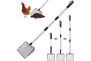 3-in-1 Adjustable Sifting Chicken Poop Removal Tool