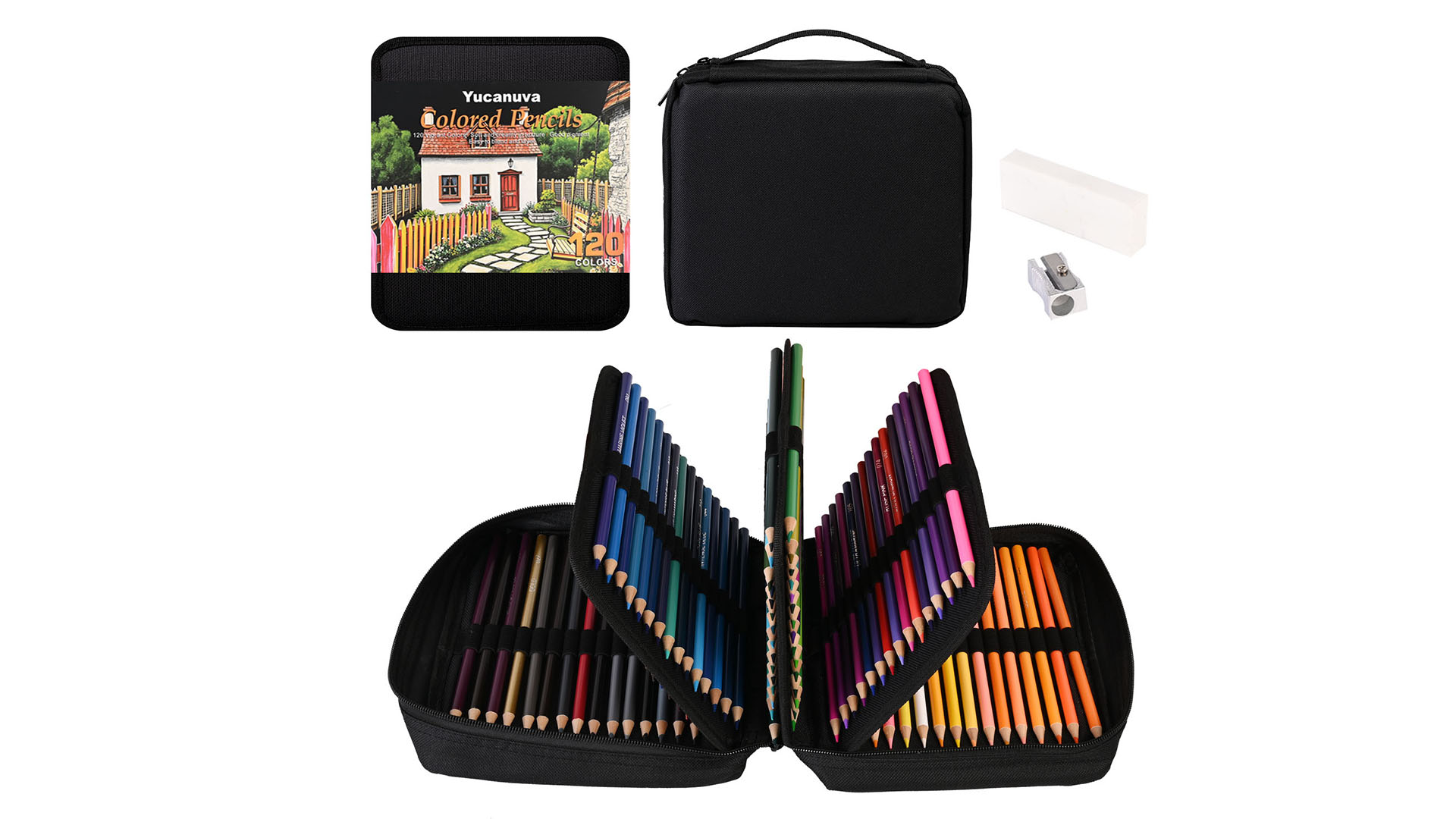 Amazon.com: Yucanuva 120 Colored Pencils for Adult Coloring Books