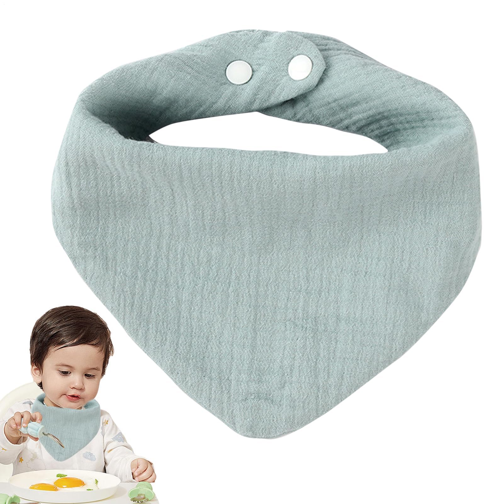 Bandana Bibs – 32x33cm Pure Cotton, Absorbent Triangle Bib | Perfect For Feeding Teething Drooling Clothes Mealtime Burping Soft Comfortable Decorative Washable Use