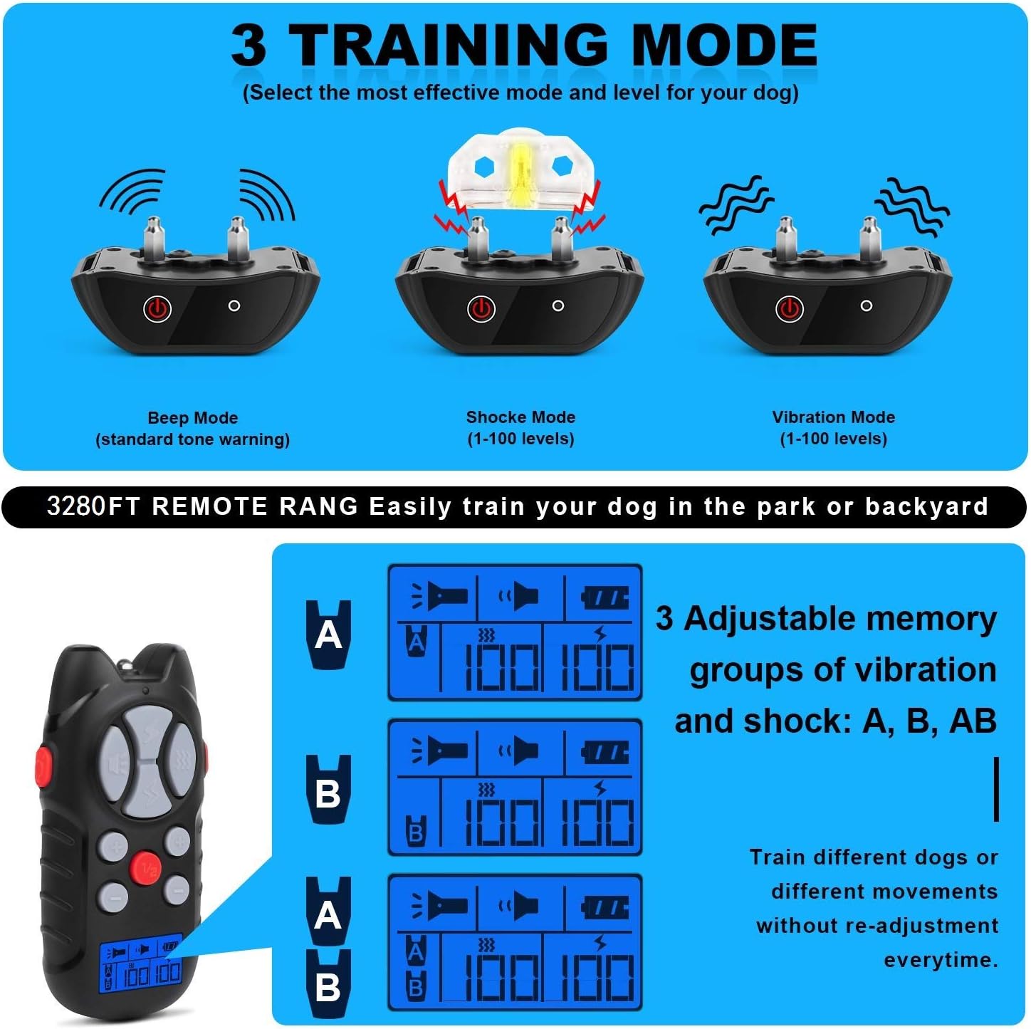 Chien utilisant le collier d'entraînement Lapet en extérieur