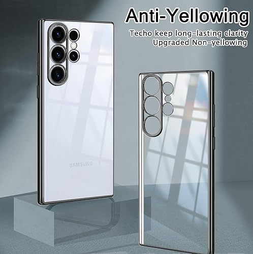 Miniatura 2 de Guuboly Funda transparente para Samsung Galaxy S24 Ultra, protección contra caídas de grado militar, protección flexible a prueba de golpes, funda