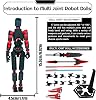 (Assembly Completed) T13 Action Figure Set 3D Printed Action Figures Dummy 13 Action Figure for Collectors Desktop Decorations