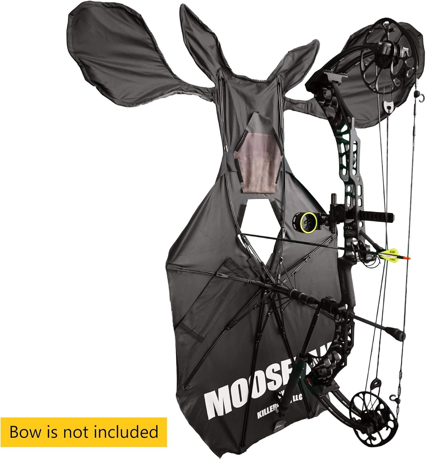 Moose Fan, Universal Decoy for Bull Moose Hunting, Lightweight, Fast Deploying & Packable, 55" x 30", 2.8 lbs