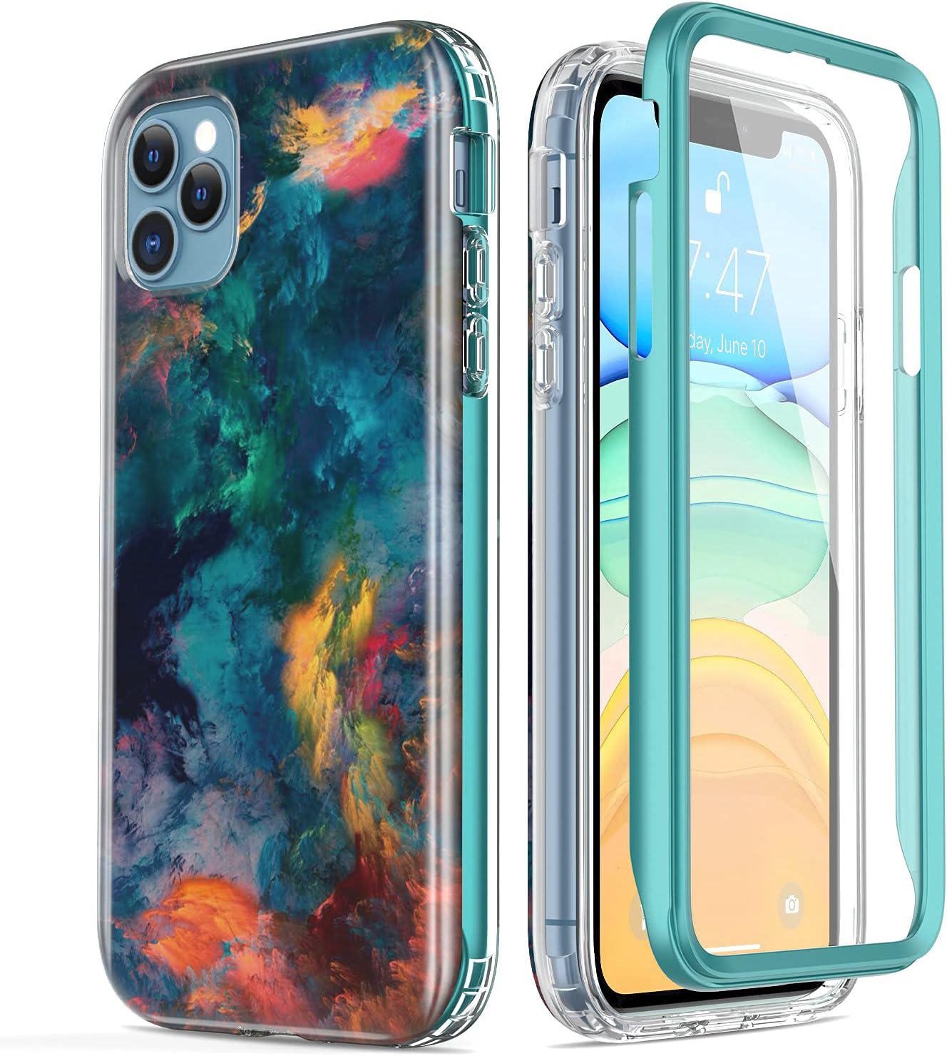 Esdot Compatible with iPhone 11 Pro Max Case with Built-in Screen Protector,with Fashionable Designs for Women Girls,Protective Phone Case for iPhone 11 Pro Max 6.5" Beautiful Cheetah