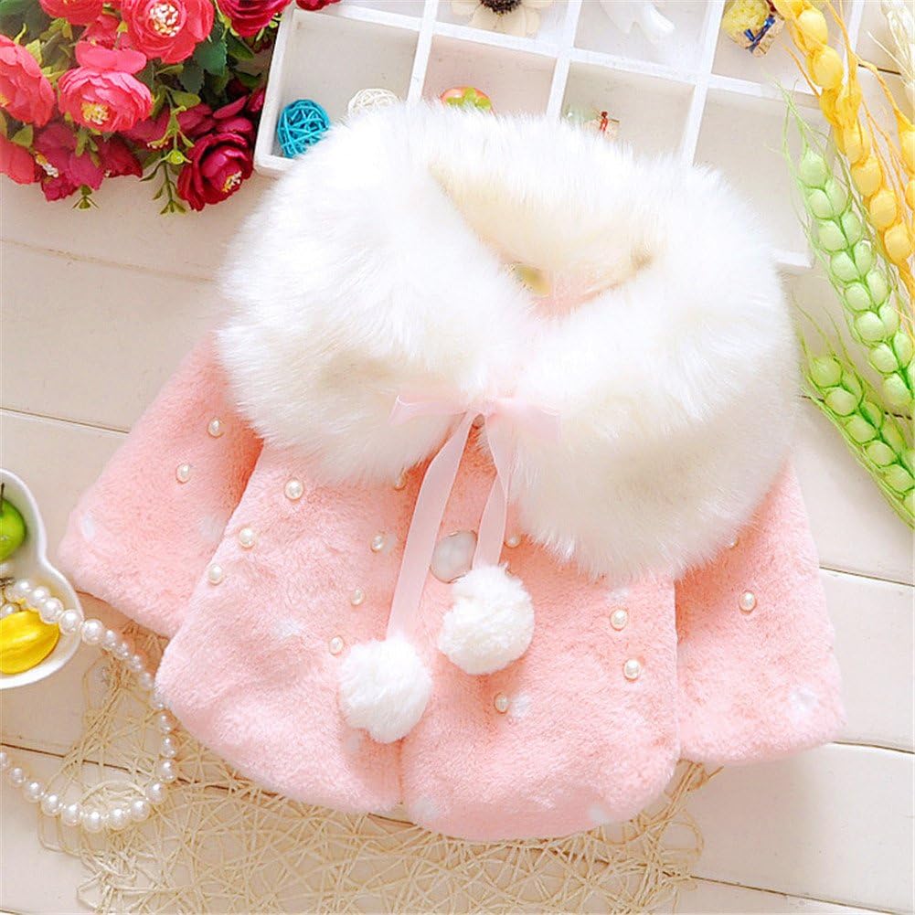 FTSUCQ Girls Sweet Winter Fleece Coat Cape
