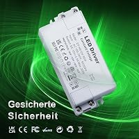 REYLAX LED Transzformátor 12V 30W - Elektronikus Tápegység 2500mA, Állandó Feszültségű Átalakító LED Lámpákhoz, Szalagokhoz, Kompakt Méret,  5