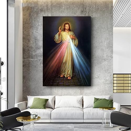 Miniatura 6 de Imagen de la Divina Misericordia – Imágenes de Jesús para póster de pared I Trust In You, impresión en lienzo, arte de pared sagrado de Cristo,
