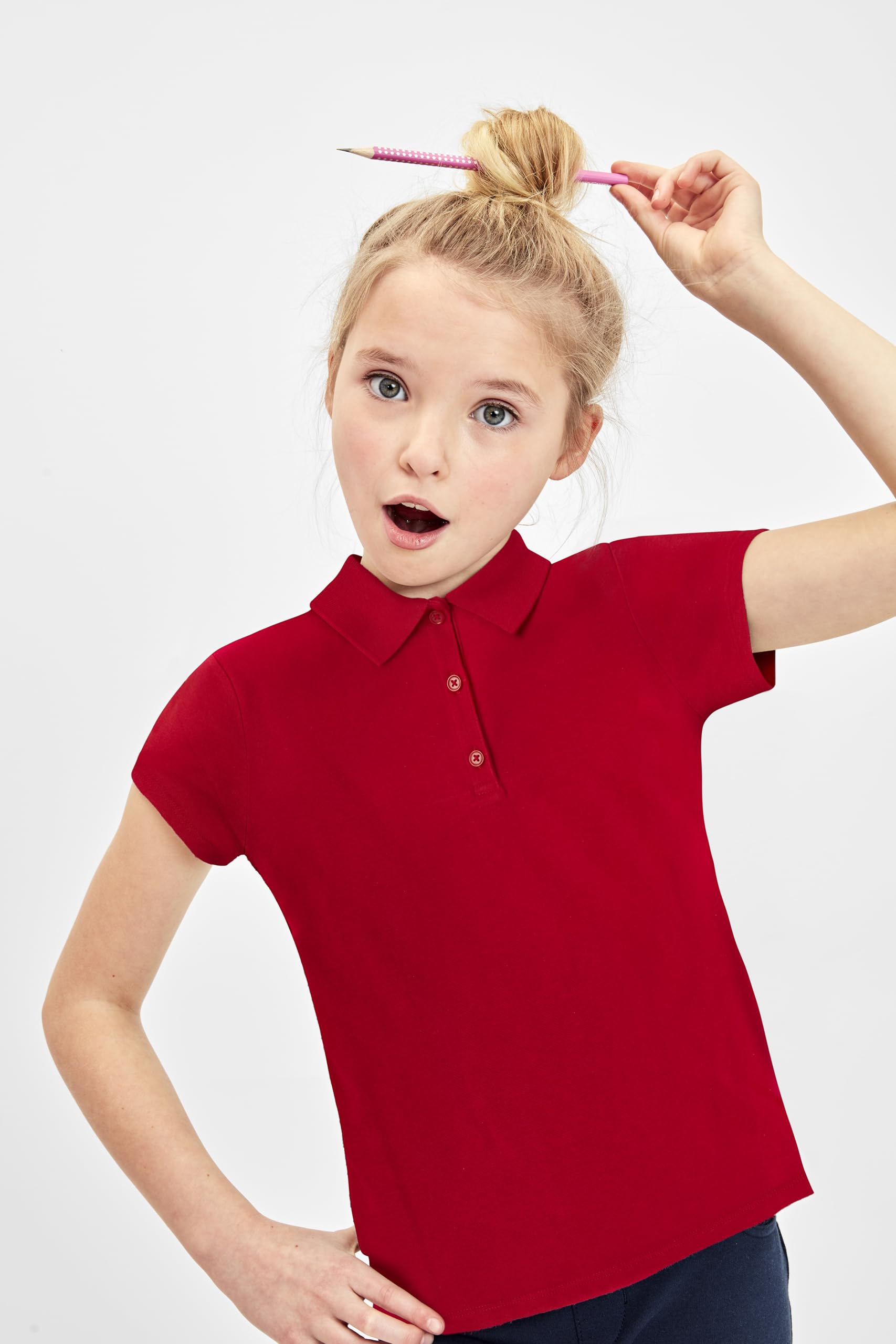 The Children's Place Koszula Dziewczynki Girls Uniform Pique Polo 5-pack